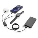 XD Xclusive Terra câble de chargement 6-en-1 avec chargeur de montre en rPET RCS