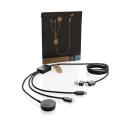XD Xclusive Terra câble de chargement 6-en-1 avec chargeur de montre en rPET RCS