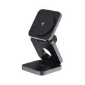 XD Xclusive Terra chargeur 15W pliable 3 en 1 en aluminium recyclé RCS
