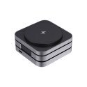 XD Xclusive Terra faltbares 3-in-1 15W Charger aus RCS recyceltem Aluminium