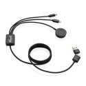XD Xclusive Terra RCS rPET 6-in-1 charging cable with watch charger
