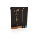 XD Xclusive Terra RCS rPET 6-in-1 charging cable with watch charger