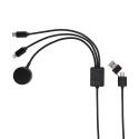 XD Xclusive Terra RCS rPET 6-in-1 oplaadkabel met smartwatch oplader