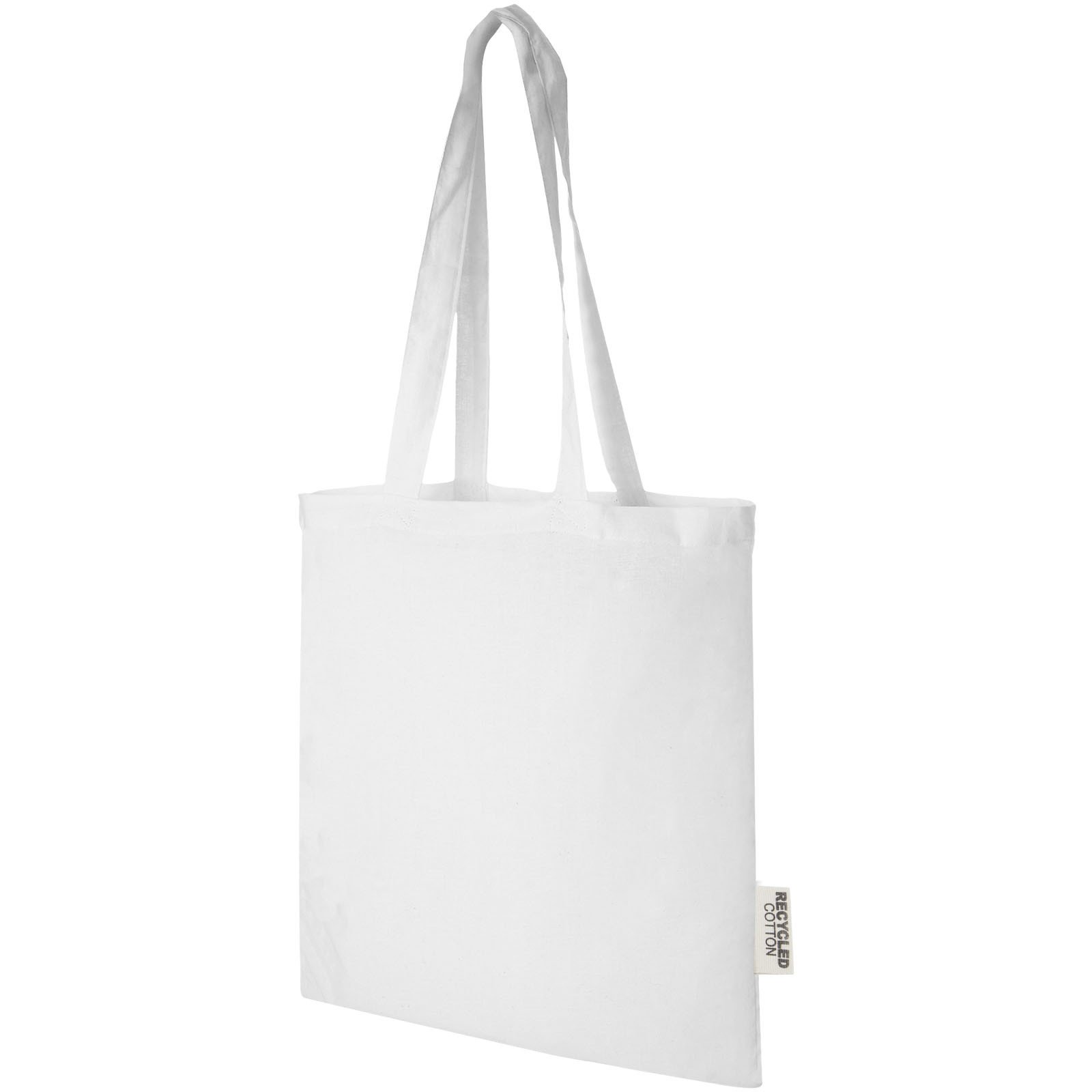 Bullet Madras 140 g/m² GRS recycled cotton tote bag 7L