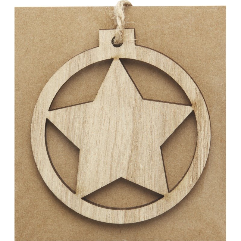 Bullet Natall wooden star ornament