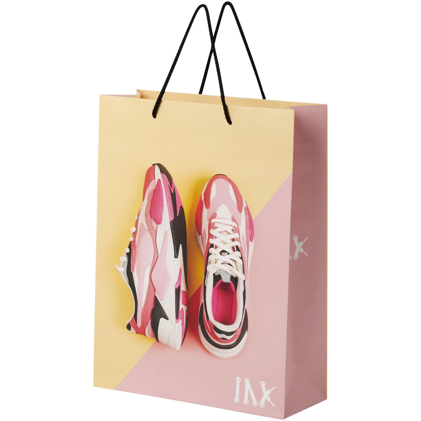 Bullet papieren tas 31x12x41 cm met plastic handgrepen - 170 g/m²