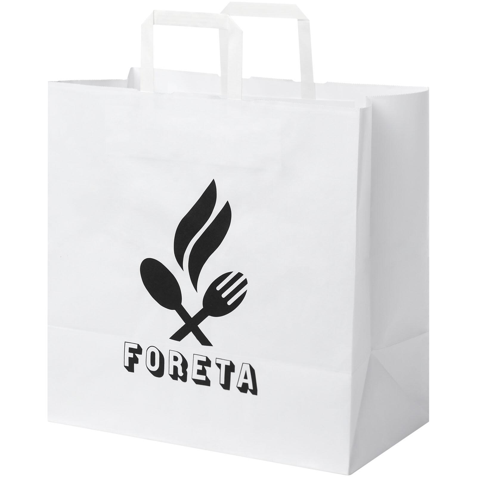 Bullet papieren tas 34x20x35 cm met platte handgrepen - 80-90 g/m²