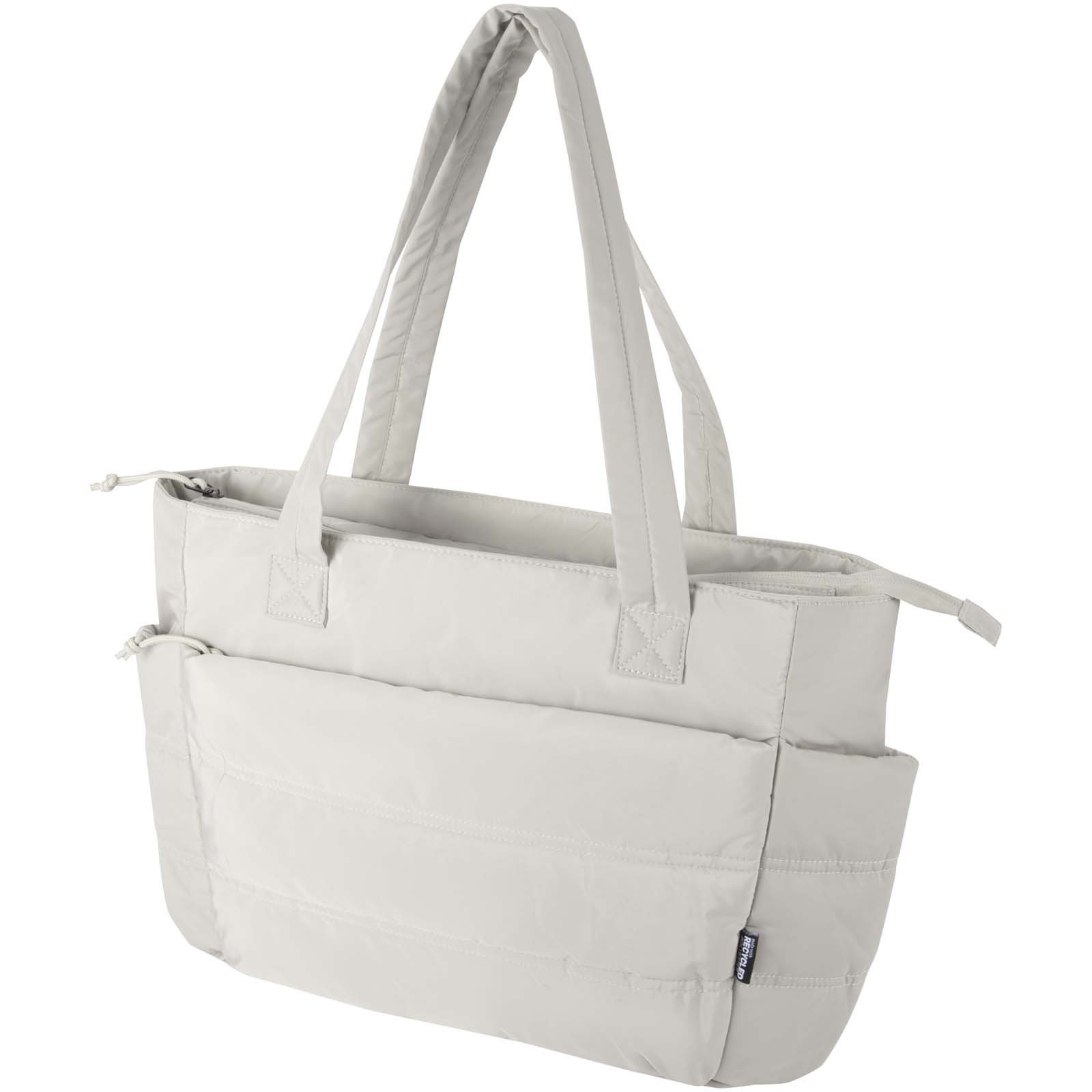 Bullet Puffer 15.6 inch GRS recycled laptop tote bag 18L