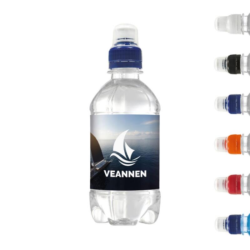 Drinks & More Bouteille d'eau rPET 330 ml avec bouchon sport