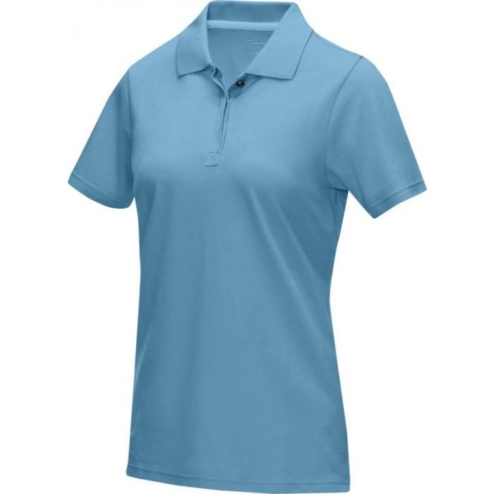 Elevate NXT Graphite women's polo shirt from organic textiles