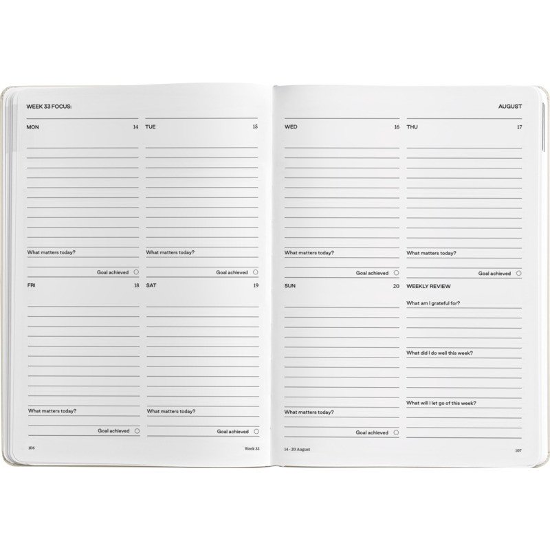 K'arst A5 weekly hard cover planner PrintSimple
