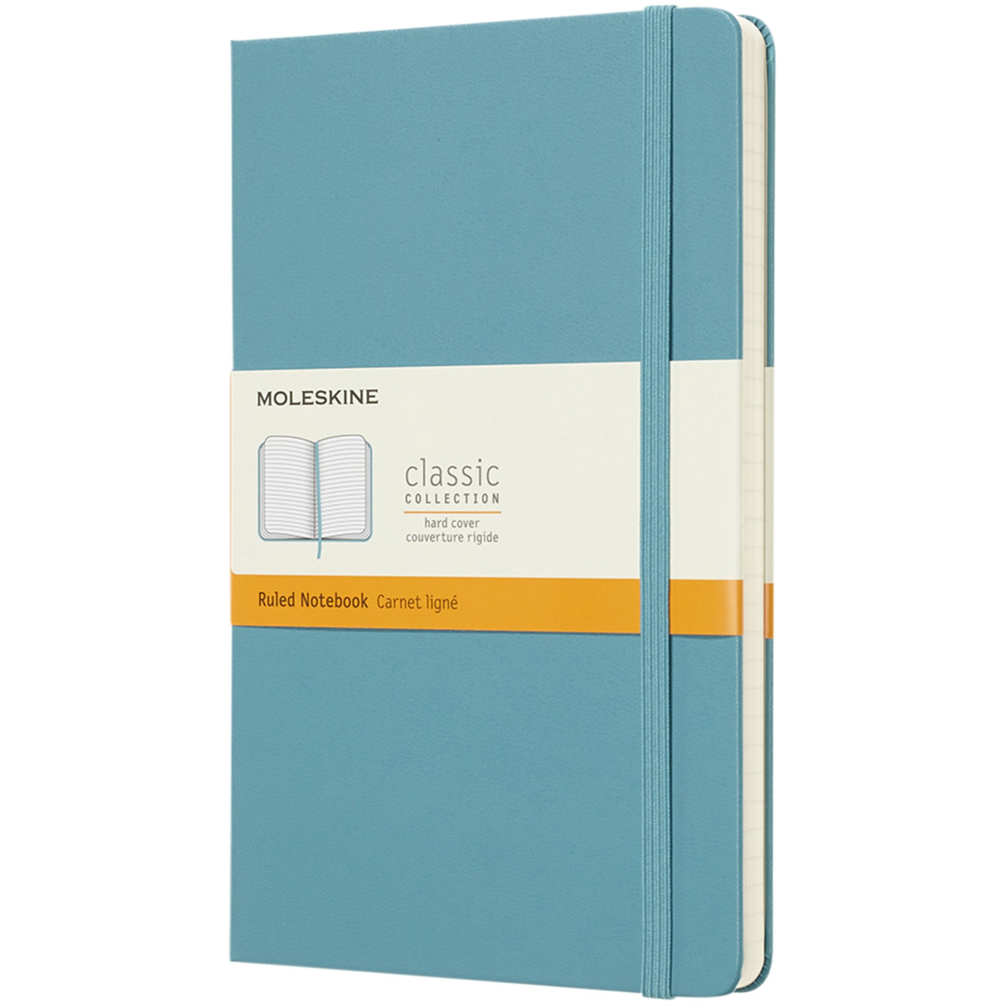 Classic A5 hard cover notebook, ruled