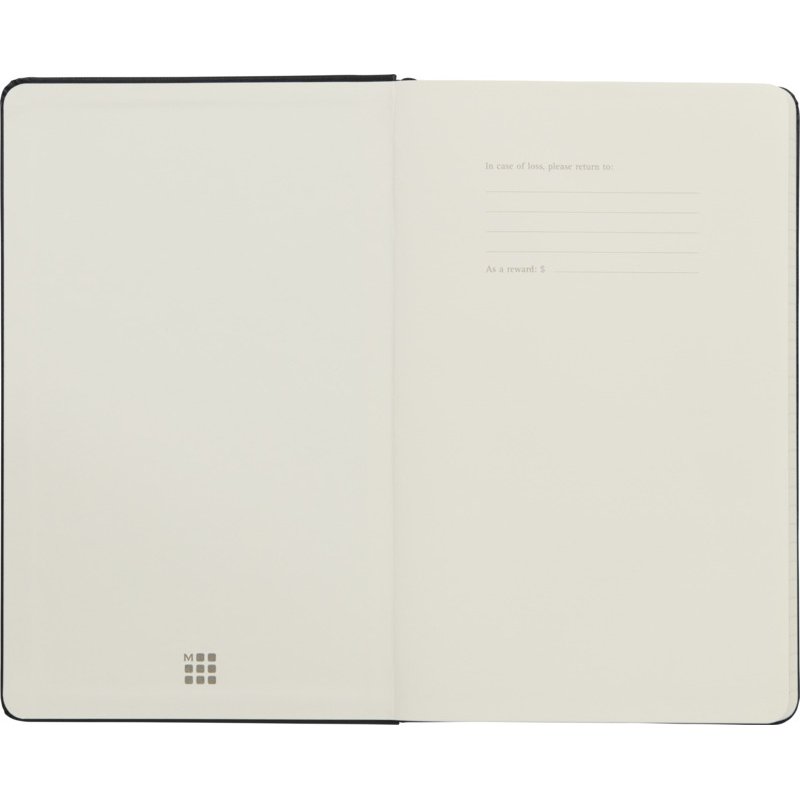 Moleskine A5 hard cover notebook, squared PrintSimple