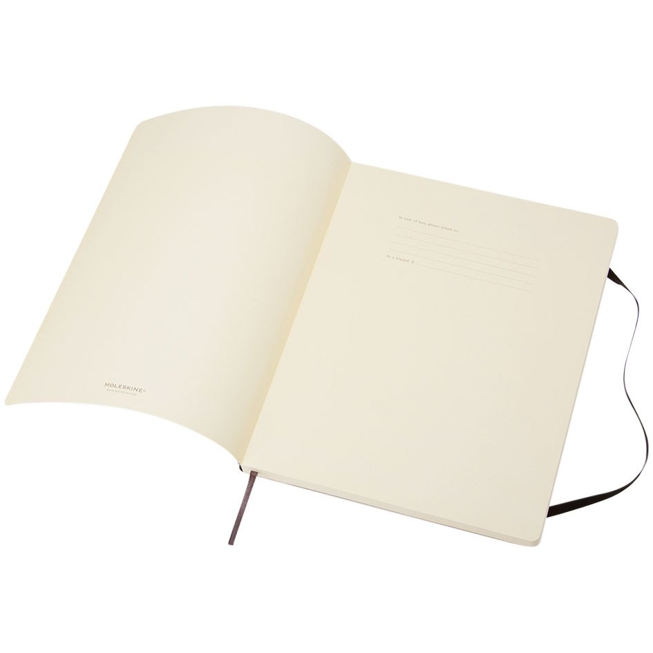 Moleskine Classic XL soft cover notebook, plain PrintSimple