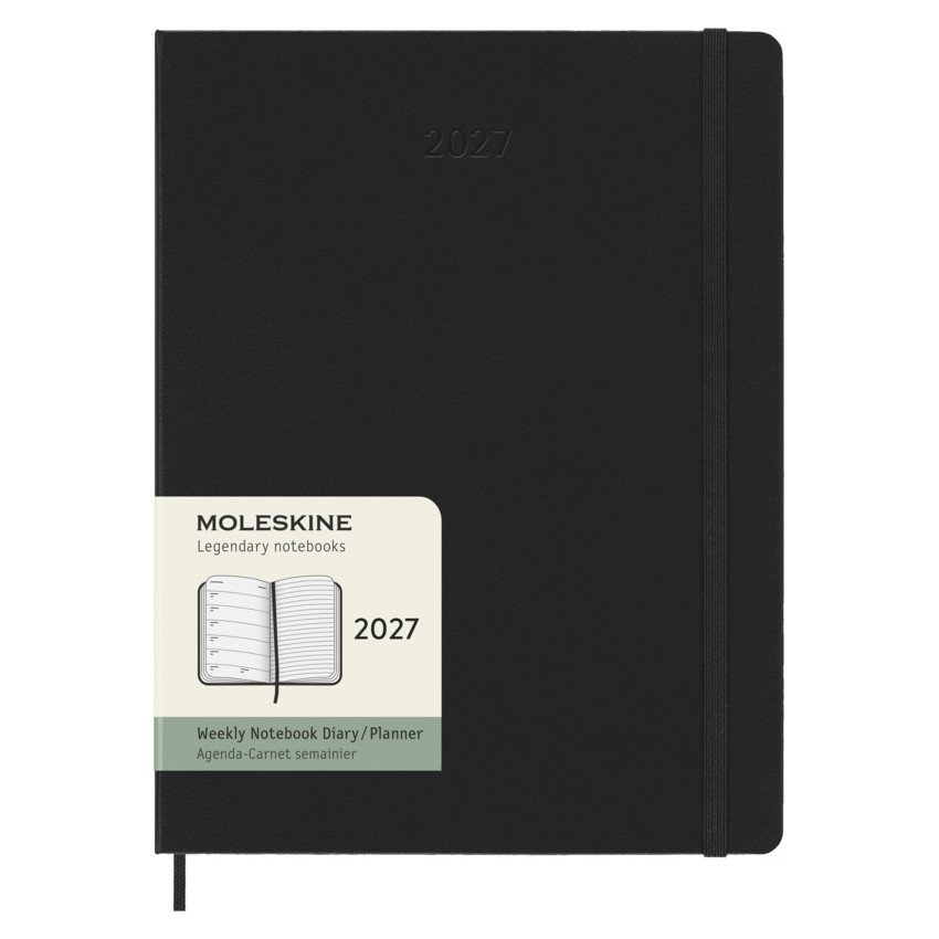 Moleskine Hardcover 12 Monate Wochenplaner XL
