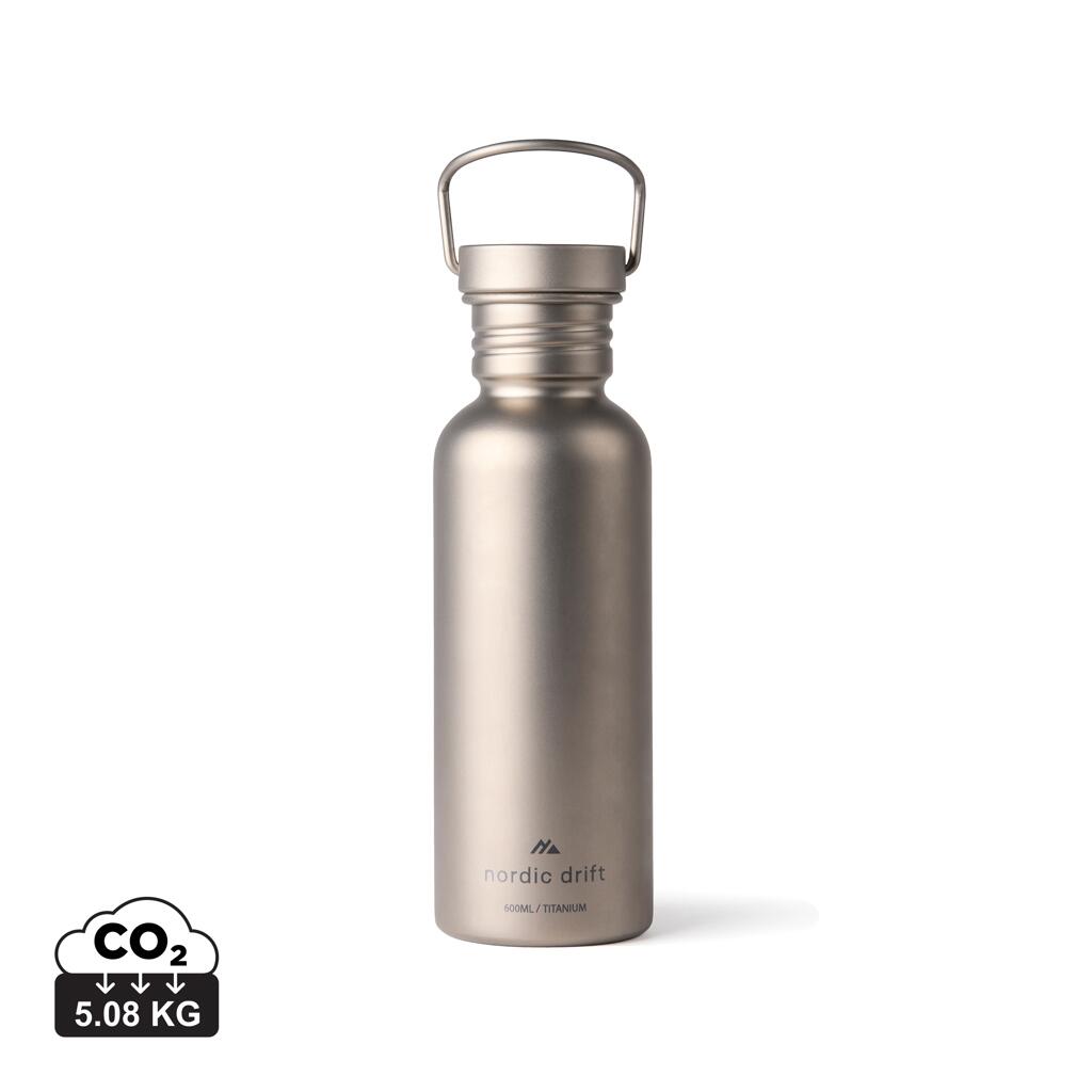 Nordic Drift Trail ultralichte titanium 600ml waterfles