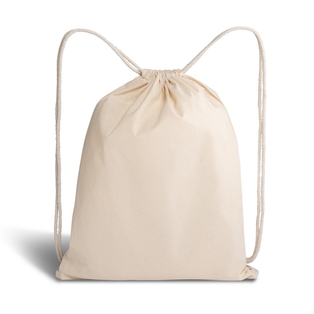 Premium 145 g/m² katoenen rugzak met trekkoord - OEKOTEX Premium 145 g/m² katoenen rugzak met trekkoord - OEKOTEX