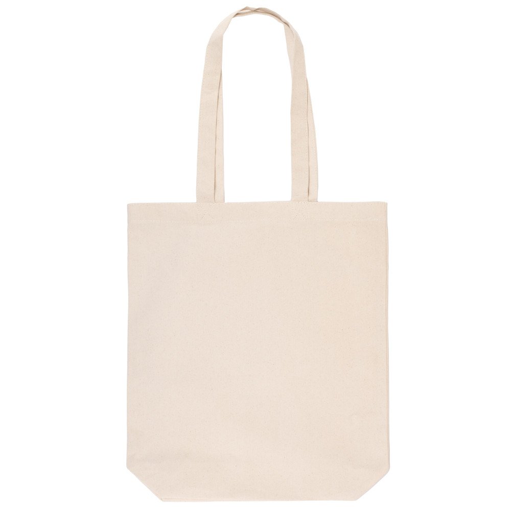 Premium 145g/m² katoenen tas met lange handvatten & gusset - OEKO-TEX Premium 145g/m² katoenen tas met lange handvatten & gusset - OEKO-TEX