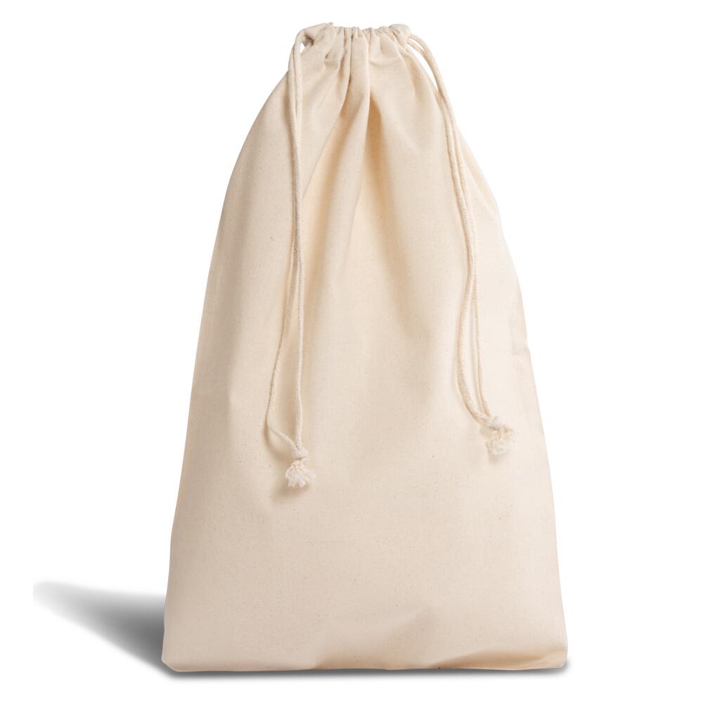Premium 155 g/m² Beutel aus Baumwolle mit Kordelzug 32 x 49 cm - OEKO-TEX