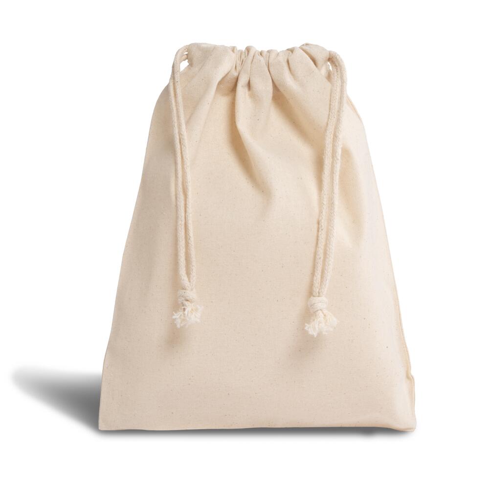 Premium 155g/m² cotton drawstring bag 20 x 15 cm - OEKO-TEX