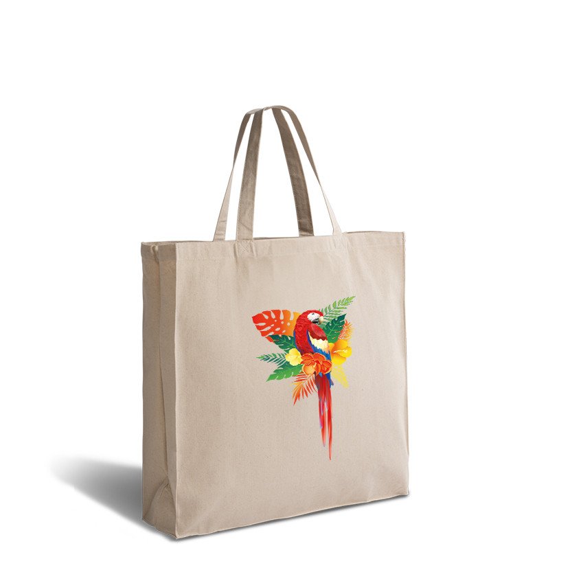 Premium 300 g/m² extra große Tote Bag mit Zwickel – OEKO-TEX Premium 300 g/m² extra große Tote Bag mit Zwickel – OEKO-TEX