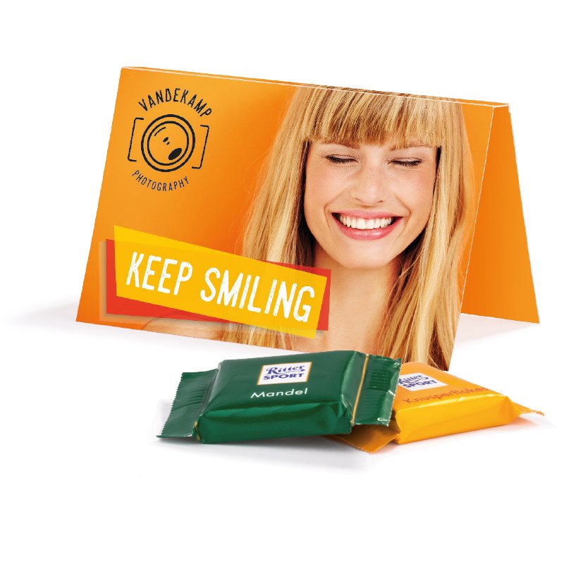 Ritter SPORT promotiekaartje