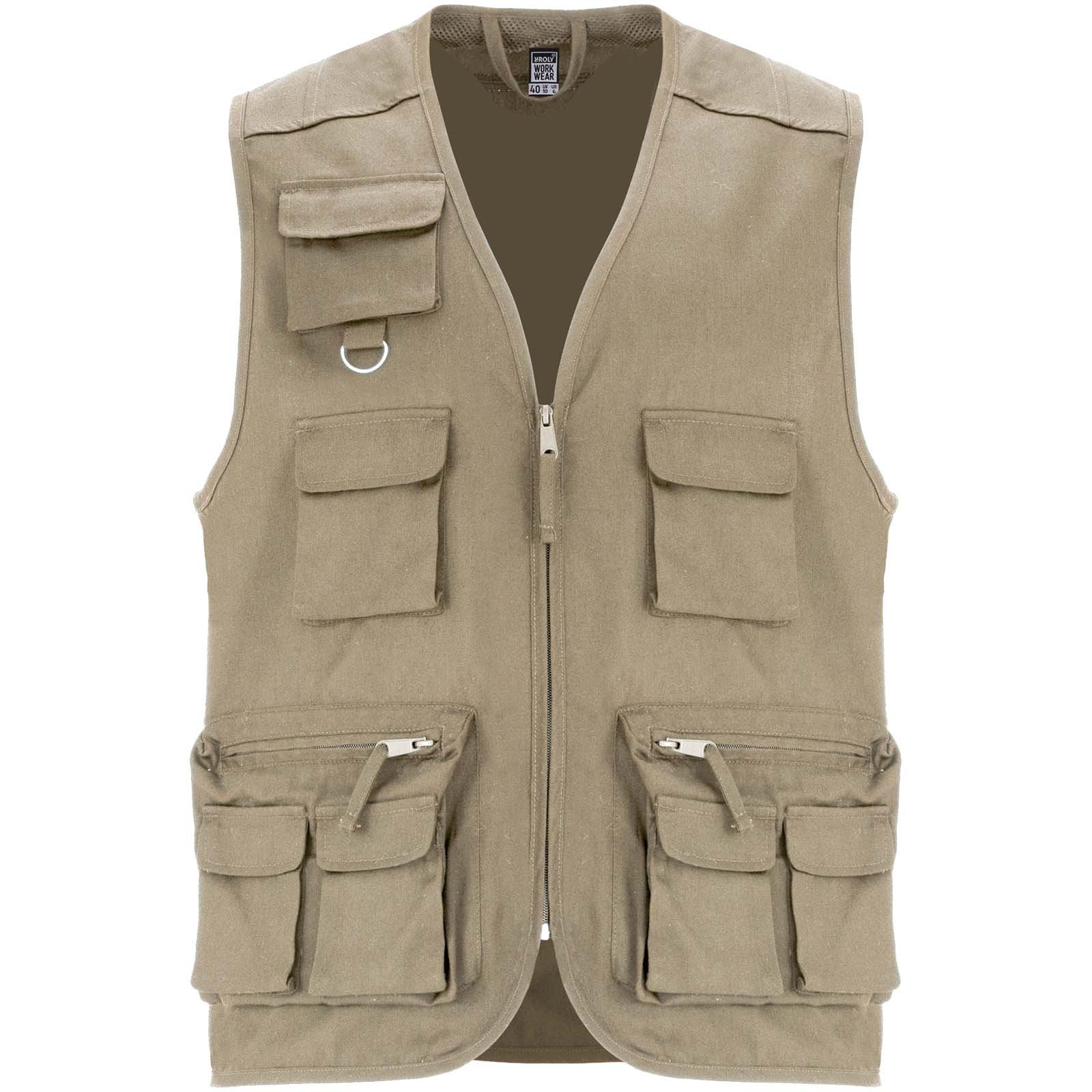 Roly WRK Venera 200 g/m² v-neck multi-pocket workwear vest