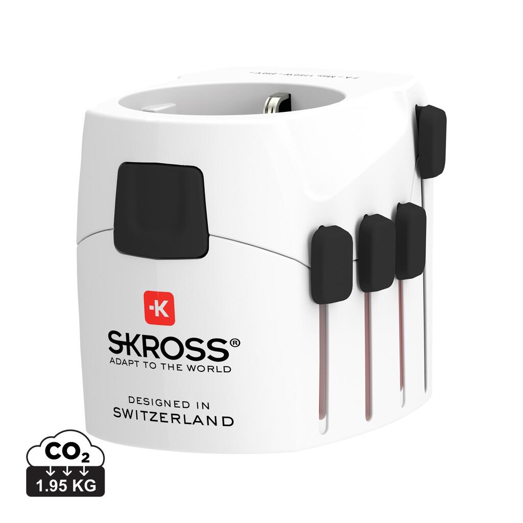 Skross Pro Adaptateur de Voyage universel 3-Pôles