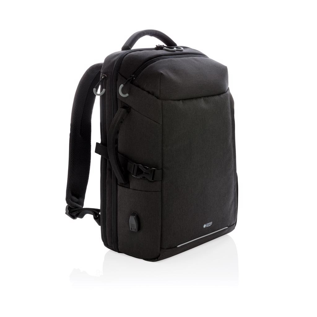 Swiss Peak 17" travel backpack with RFID & USB PrintSimple