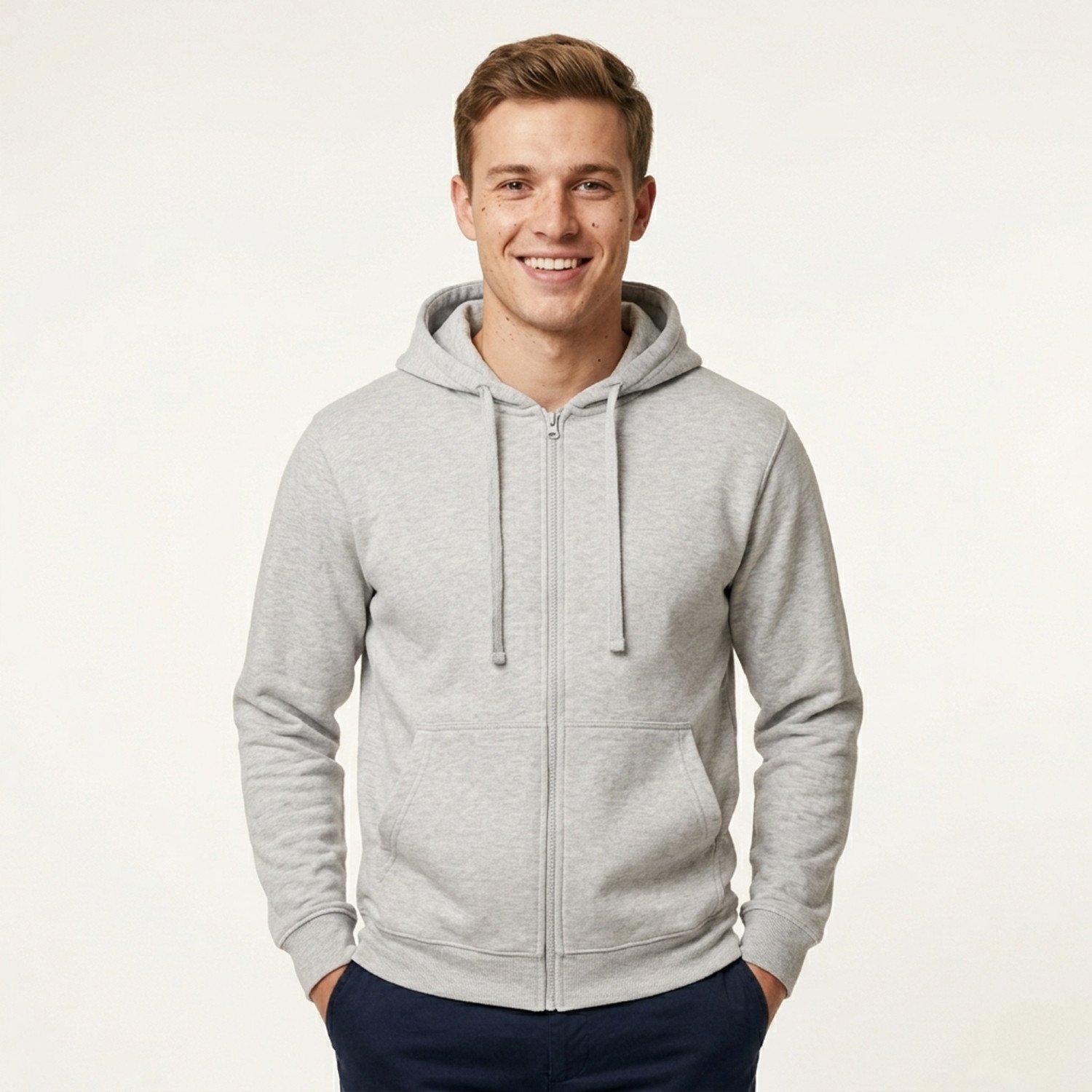TH Clothes Amsterdam heren hoodie met volledige ritssluiting