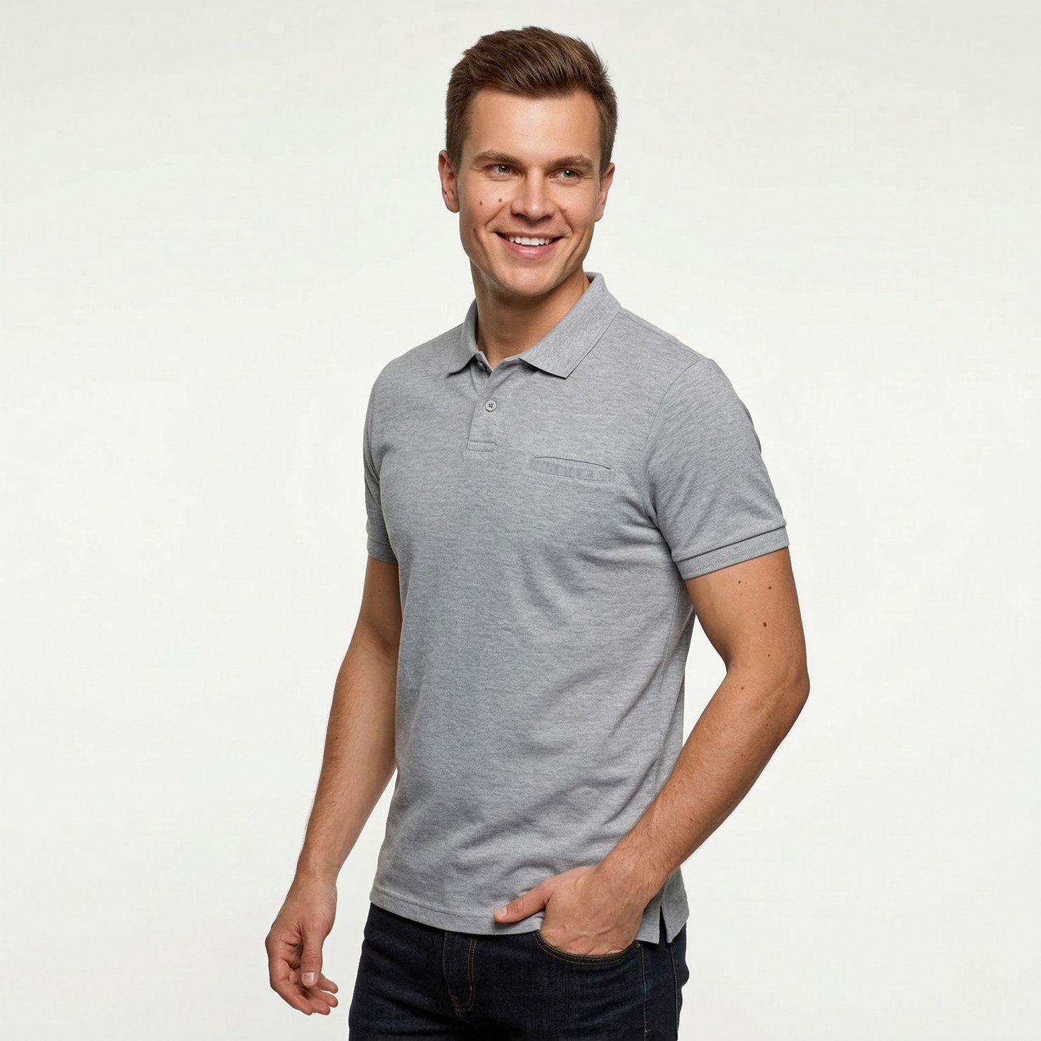 TH Clothes Daka Men's Polo Shirt with Pocket