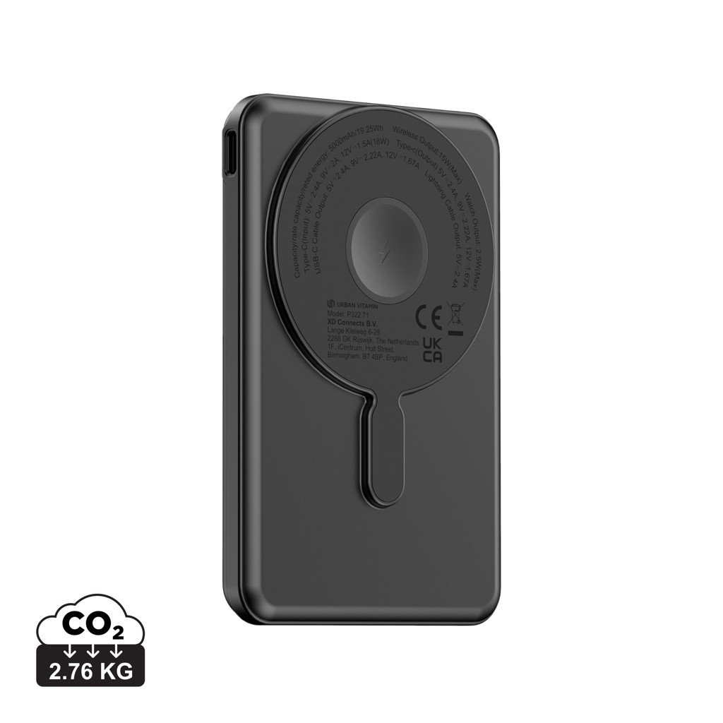 Urban Vitamin Redwood batterie externe magnétique 5000mAh et 20W PD