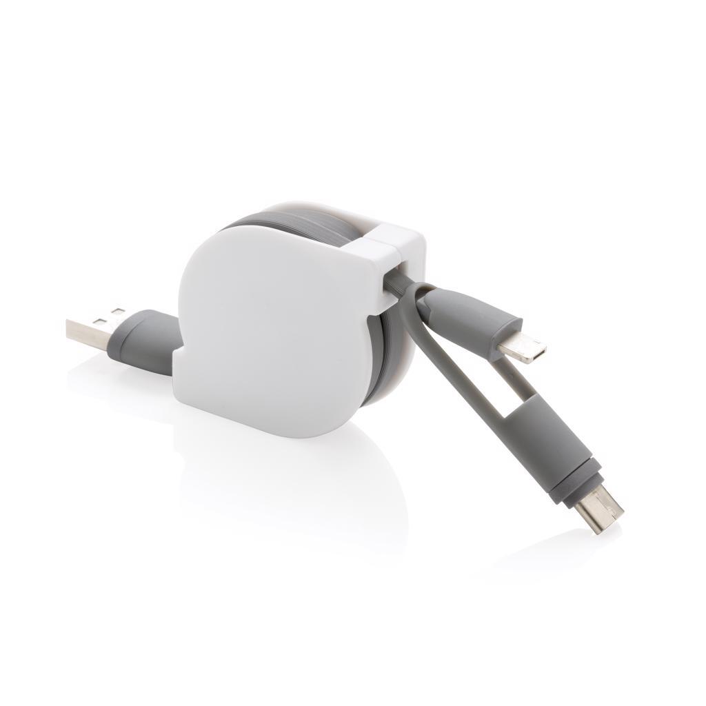 XD Collection 3-in-1 ausziehbares Ladekabel