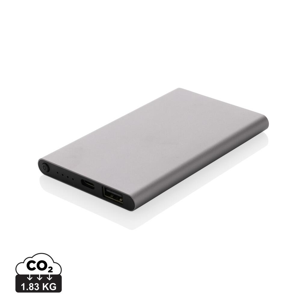 XD Collection - 4.000 mah Powerbank aus RCS recyceltem Kunststoff/Alu