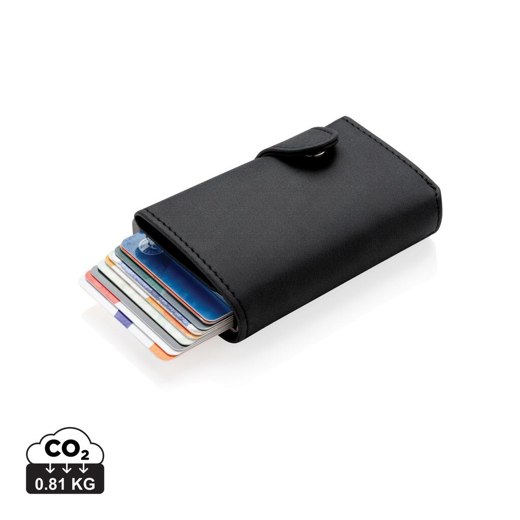 XD Collection Aluminium RFID Kartenhalter mit PU-Brieftasche