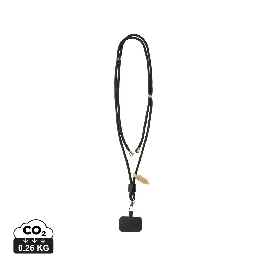 XD Collection CarryLoop verstellbares Handyband aus RCS rPET