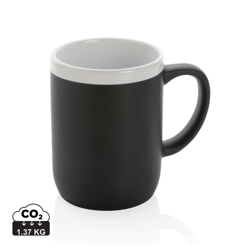XD Collection Ceramic mug with white rim