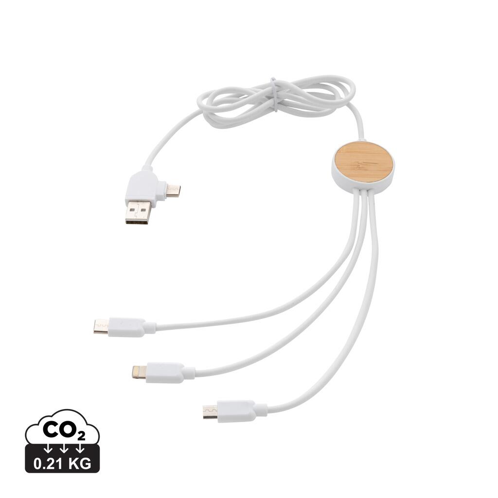 XD Collection RCS gerecycled plastic Ontario 6-in-1 kabel
