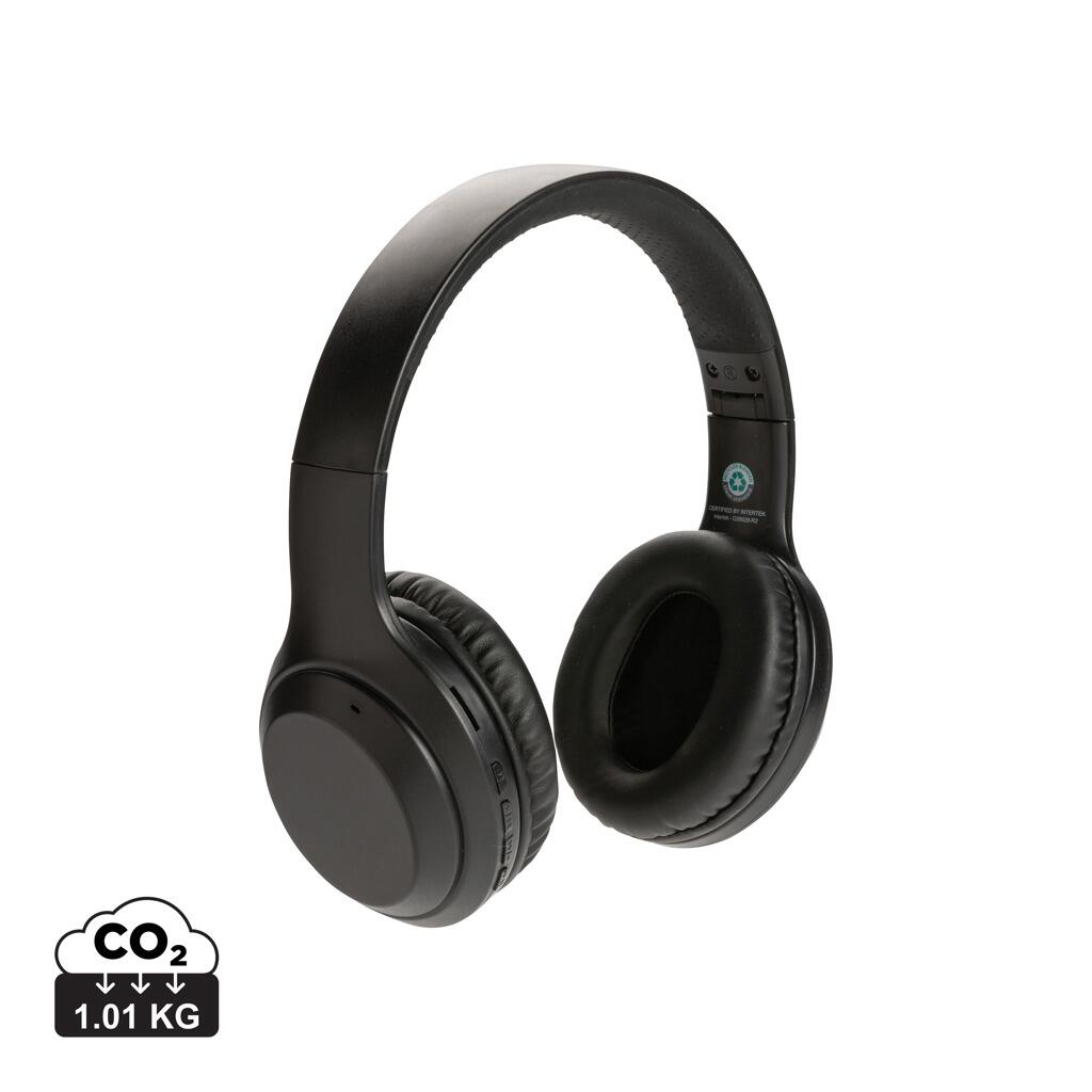 XD Collection RCS standaard recycled plastic hoofdtelefoon