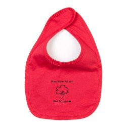 Babybugz baby bib with logo