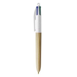 BIC 4 Colours Wood Style ballpoint pen