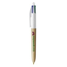 BIC 4 Colours Wood Style ballpoint pen