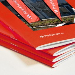 Brochures with stapled binding