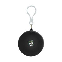 Bullet Fog poncho in ronde plastic verpakking met karabijnhaak