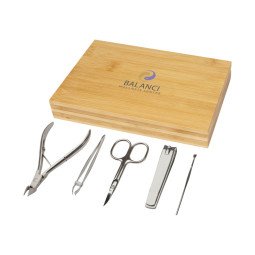 Bullet Ladia 5-delige manicure set van bamboe