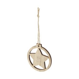 Bullet Natall wooden star ornament