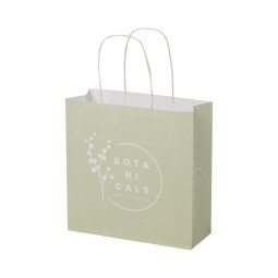 Bullet paper bag 24x9x24 cm with twisted handles - 120 g/m²