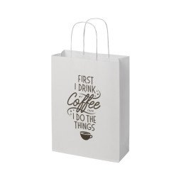 Bullet paper bag 24x9x32 cm with twisted handles - 120 g/m²
