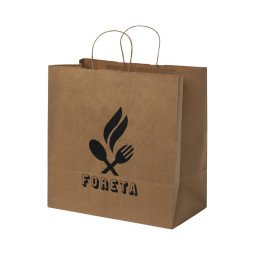 Bullet paper bag 34x20x35 cm with twisted handles - 80-90 g/m²