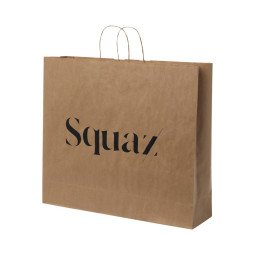 Bullet paper bag 49,5x14x44 cm with twisted handles - 80-90 g/m²